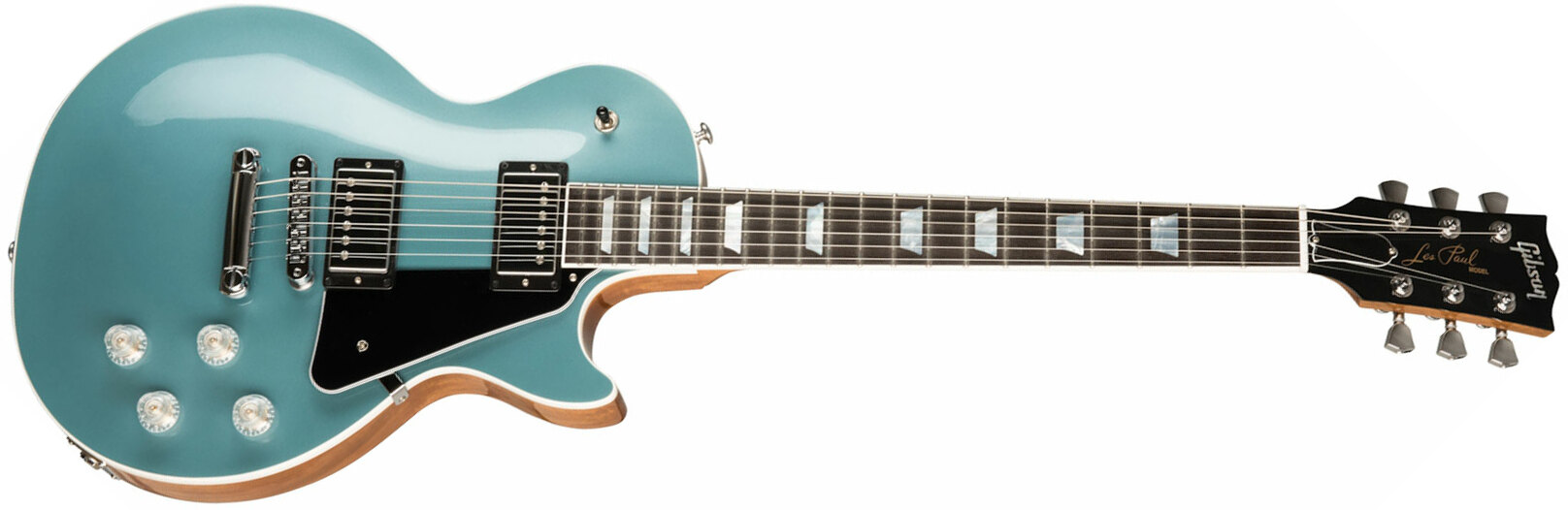 Gibson Les Paul Modern Modern 2h Ht Eb - Faded Pelham Blue Top - Enkel gesneden elektrische gitaar - Main picture