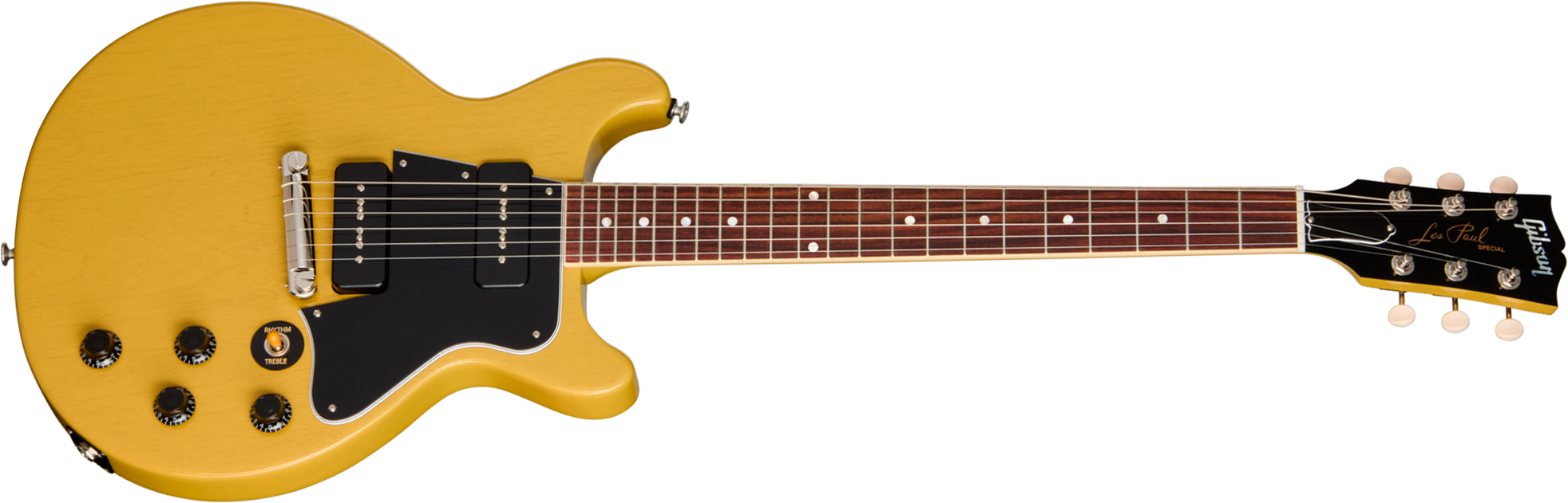 Gibson Les Paul Special Dc Usa 2s P90 Ht Rw - Tv Yellow - Double cut gitaar - Main picture