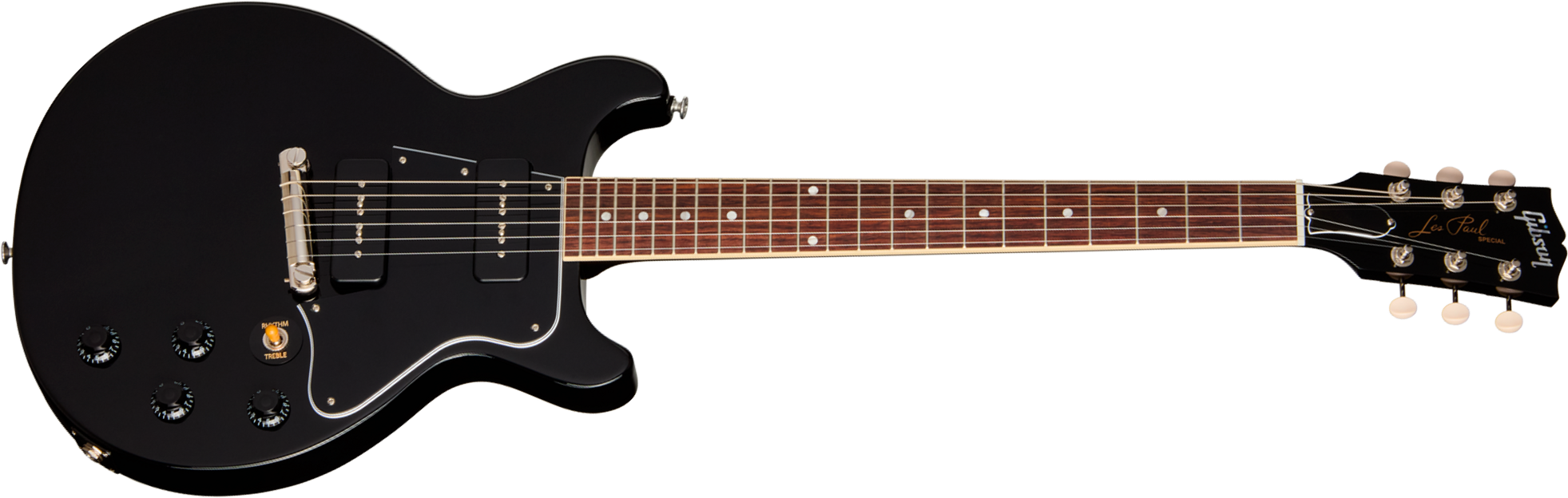 Gibson Les Paul Special Dc Usa 2s P90 Ht Rw - Ebony - Double cut gitaar - Main picture