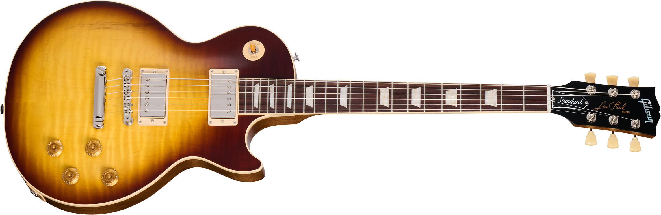 Gibson Les Paul Standard 50s Faded 2h Burstbucker Ht Rw - Vintage Tobacco Burst - Enkel gesneden elektrische gitaar - Main picture