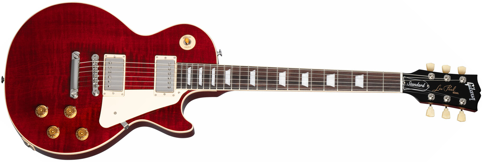Gibson Les Paul Standard 50s Figured Original 2h Ht Rw - 60s Cherry - Enkel gesneden elektrische gitaar - Main picture