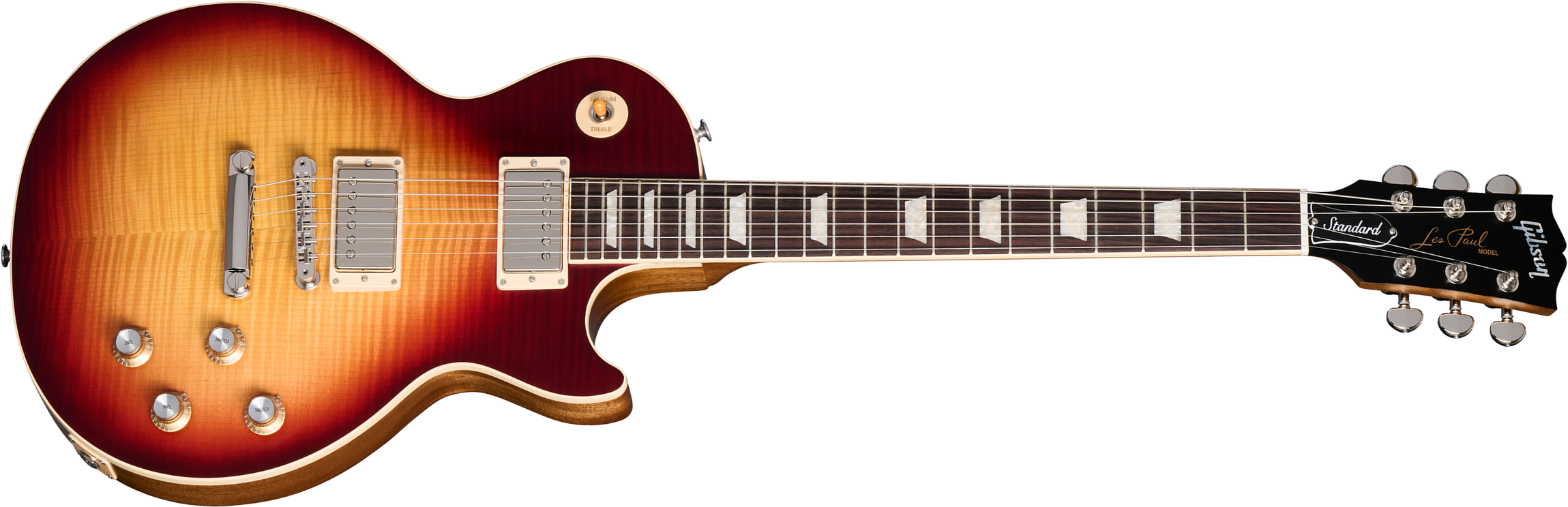 Gibson Les Paul Standard 60s Faded 2024 2h Ht Rw - Vintage Bourbon Burst - Enkel gesneden elektrische gitaar - Main picture