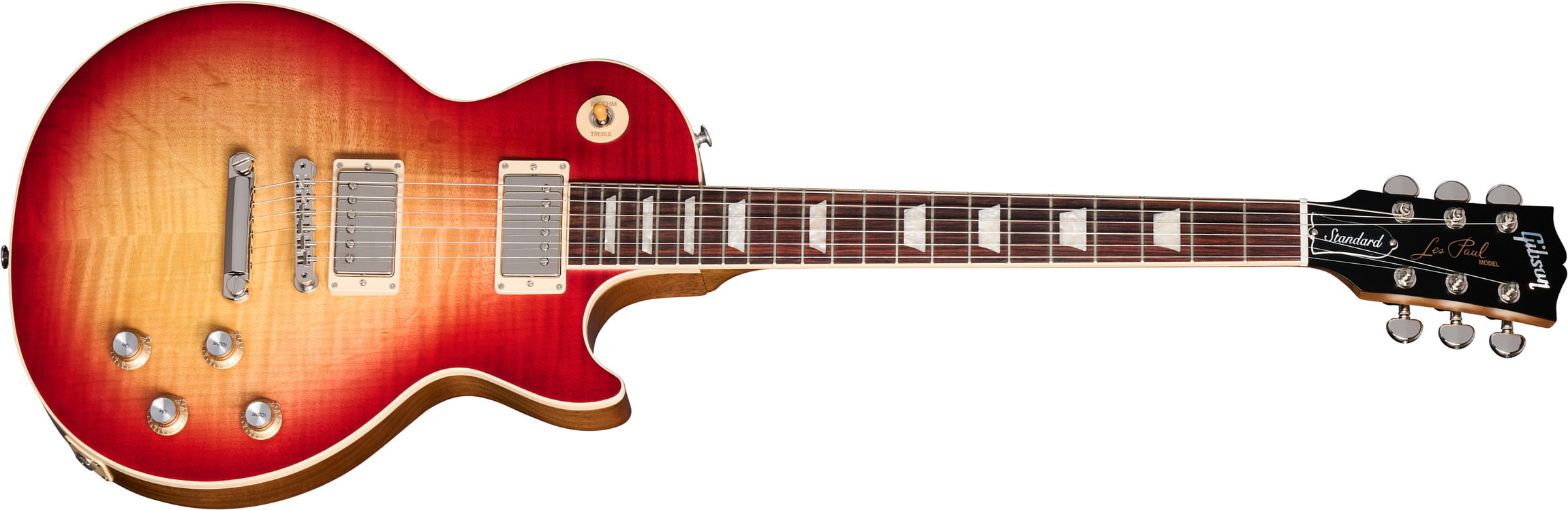 Gibson Les Paul Standard 60s Faded 2024 2h Ht Rw - Vintage Cherry Sunburst - Enkel gesneden elektrische gitaar - Main picture