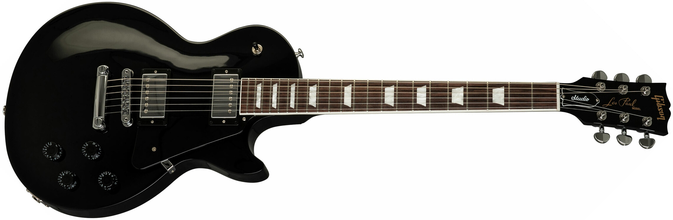 Gibson Les Paul Studio 2019 Hh Ht Rw - Ebony - Enkel gesneden elektrische gitaar - Main picture