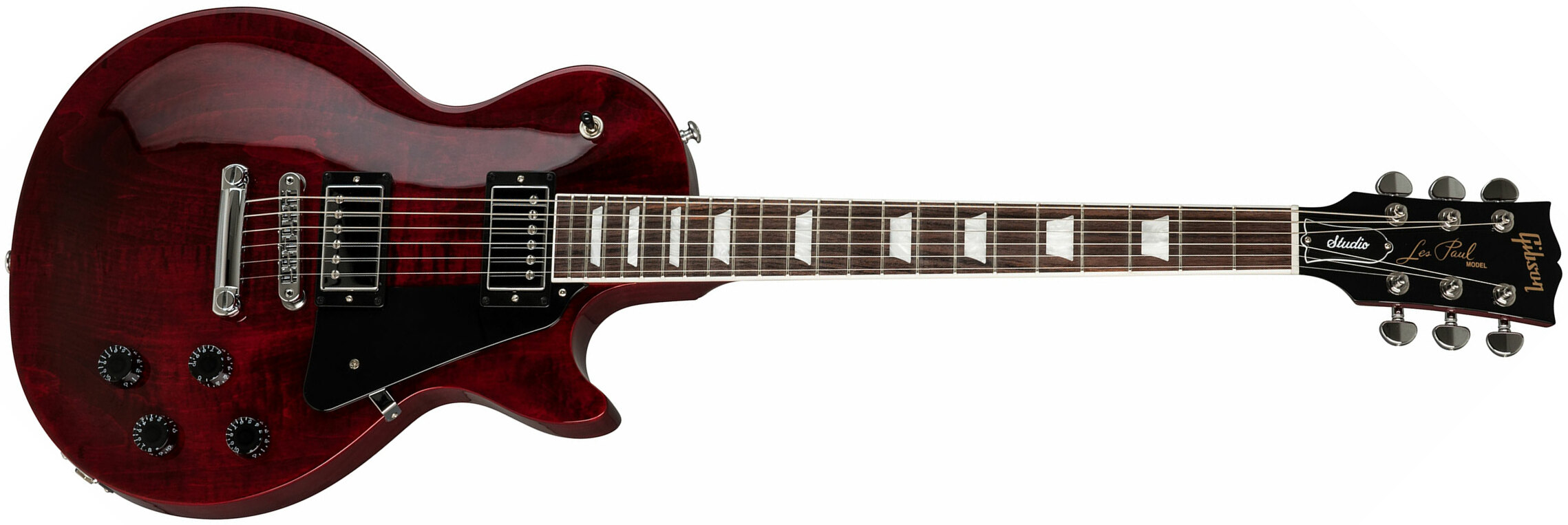 Gibson Les Paul Studio 2019 Hh Ht Rw - Wine Red - Enkel gesneden elektrische gitaar - Main picture