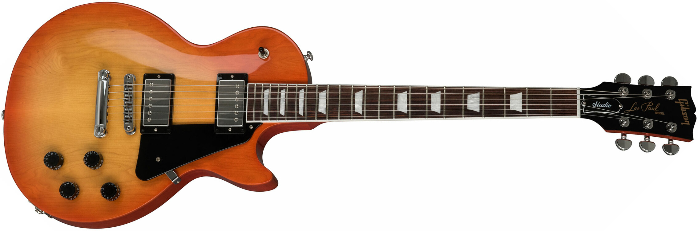 Gibson Les Paul Studio 2019 Hh Ht Rw - Tangerine Burst - Enkel gesneden elektrische gitaar - Main picture