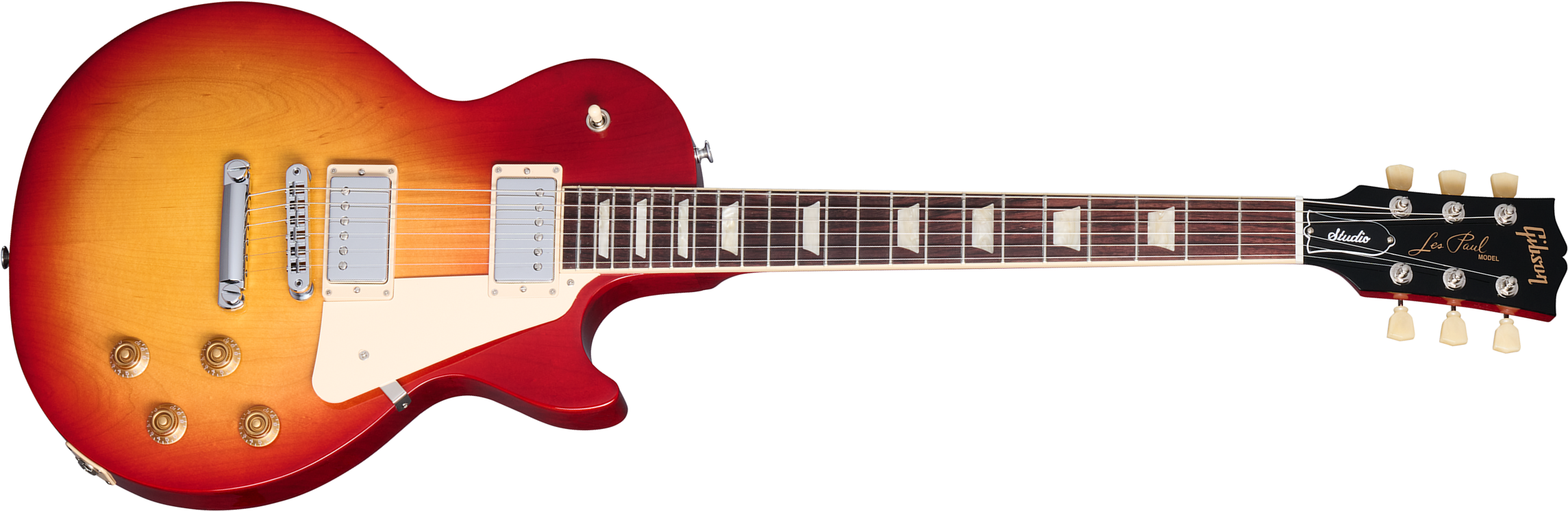 Gibson Les Paul Studio 2h Burstbucker Pro Ht Rw - Cherry Sunburst - Enkel gesneden elektrische gitaar - Main picture