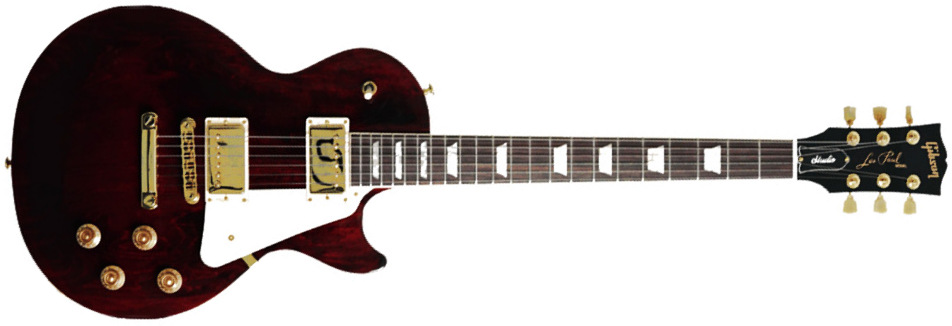 Gibson Les Paul Studio Gh Modern 2h Burstbucker Pro Ht Rw - Wine Red - Single cut gitaar - Main picture