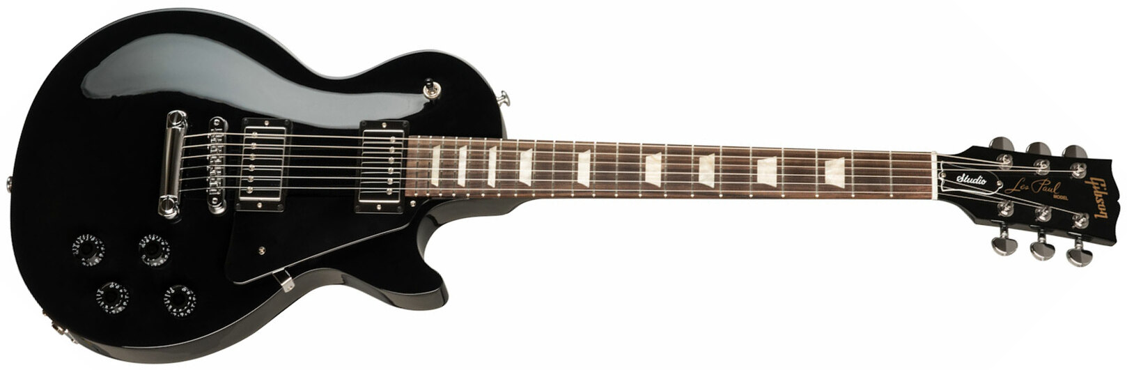 Gibson Les Paul Studio Modern 2019 2h Ht Rw - Ebony - Enkel gesneden elektrische gitaar - Main picture