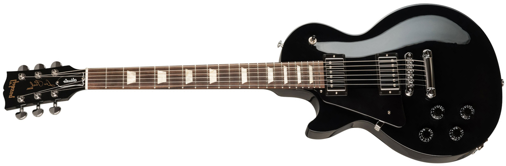 Gibson Les Paul Studio Modern 2020 Lh Gaucher 2h Ht Rw - Ebony - Linkshandige elektrische gitaar - Main picture