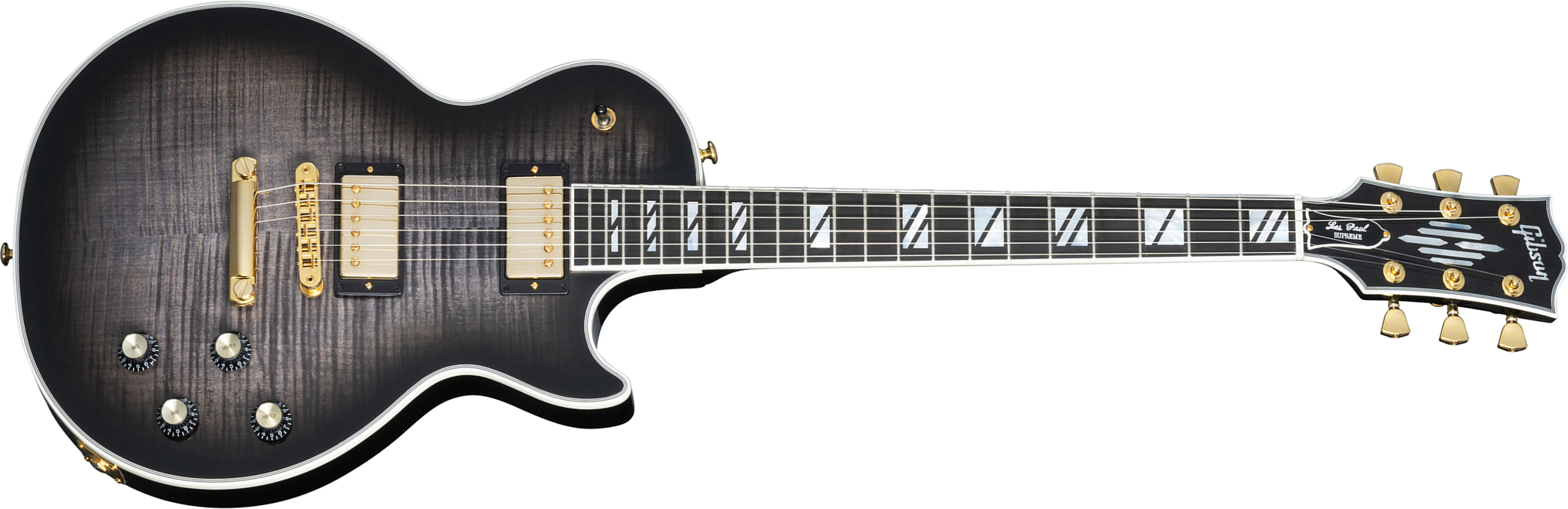 Gibson Les Paul Supreme 2023 2h Ht Eb - Transparent Ebony Burst - Enkel gesneden elektrische gitaar - Main picture