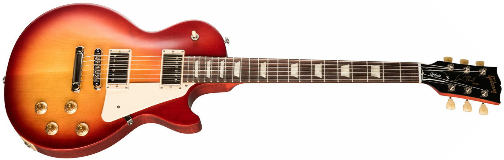 Gibson Les Paul Tribute Modern 2h Ht Rw - Satin Cherry Sunburst - Enkel gesneden elektrische gitaar - Main picture