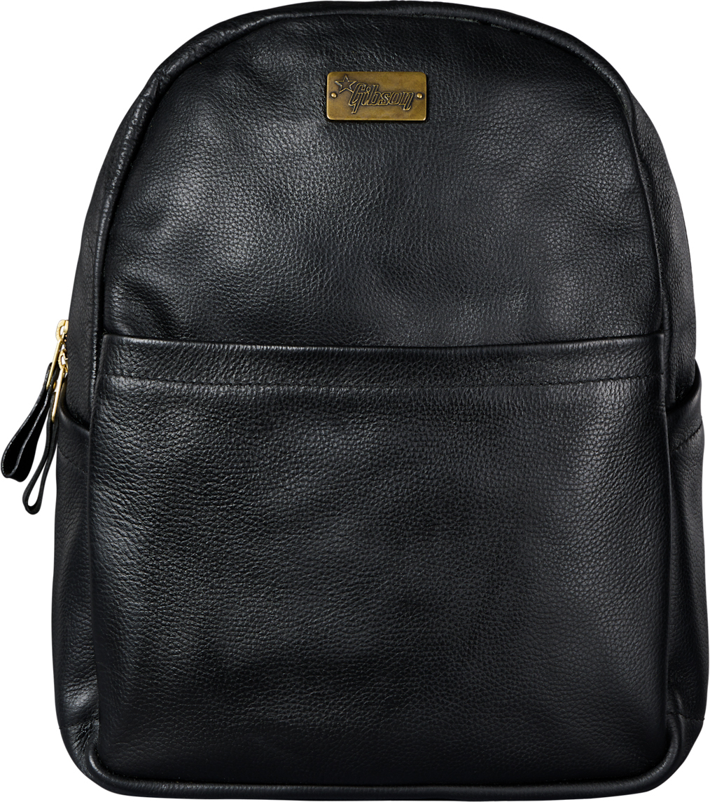 Gibson Lifton Leather Backpack Sac A Dos Cuir Black - Publicitaire rugzak - Main picture