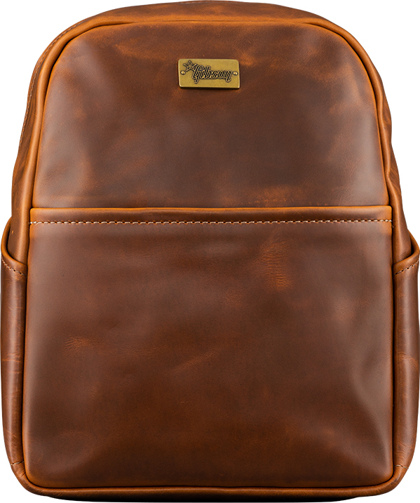 Gibson Lifton Leather Backpack Sac A Dos Cuir Brown - Publicitaire rugzak - Main picture