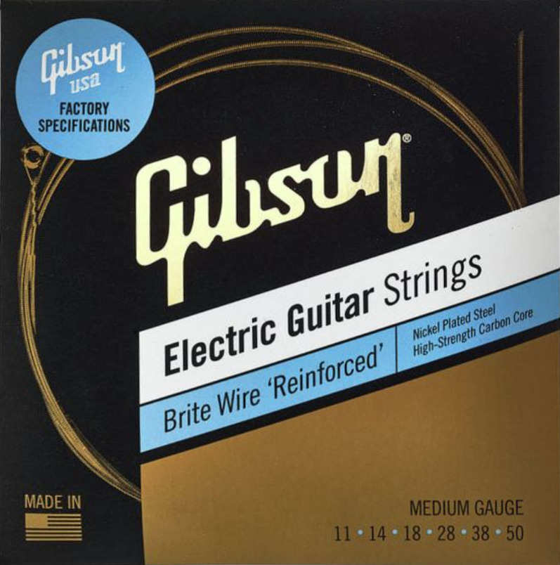 Gibson Seg-bwr11 Brite Wire Reinforced Nps Electric Guitar Medium 6c 11-50 - Elektrische gitaarsnaren - Main picture