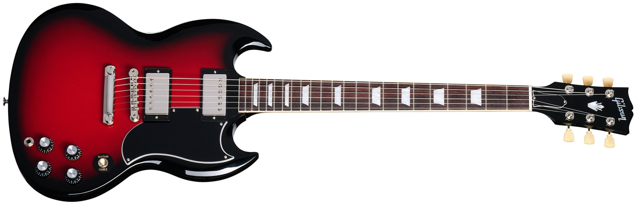 Gibson Sg Standard 1961 Custom Color 2h Ht Rw - Cardinal Red Burst - Guitarra eléctrica de doble corte. - Main picture