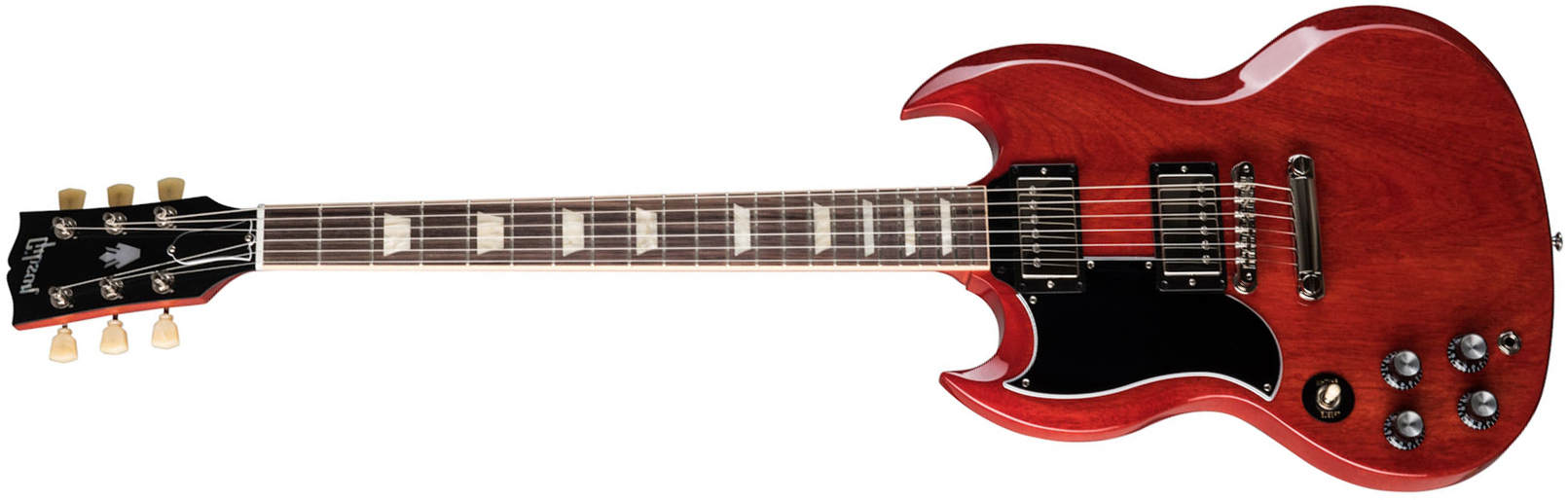 Gibson Sg Standard '61 Lh Gaucher 2h Ht Rw - Vintage Cherry - Linkshandige elektrische gitaar - Main picture