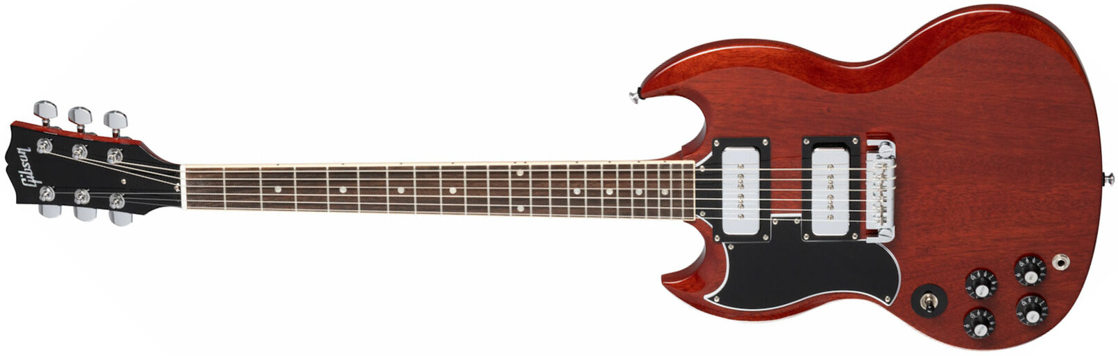 Gibson Sg Tony Iommi Special Lh Gaucher Signature 2p90 Ht Rw - Vintage Cherry - Linkshandige elektrische gitaar - Main picture