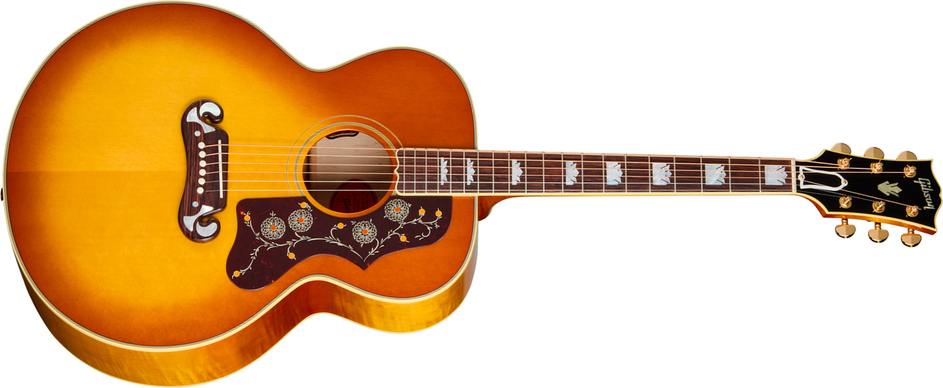 Gibson Sj200 Original (baggs Hifi Dna) Jumbo Epicea Erable Rw - Heritage Cherry Sunburst - Folk gitaar - Main picture