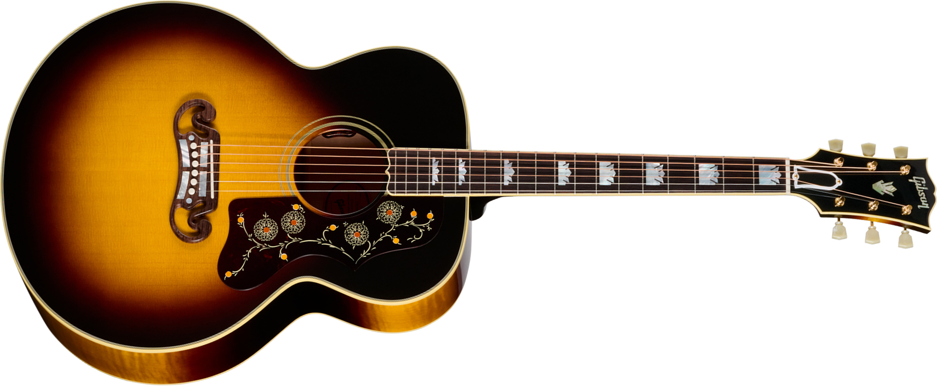 Gibson Sj200 Original (baggs Hifi Dna) Jumbo Epicea Erable Rw - Vintage Sunburst - Folk gitaar - Main picture