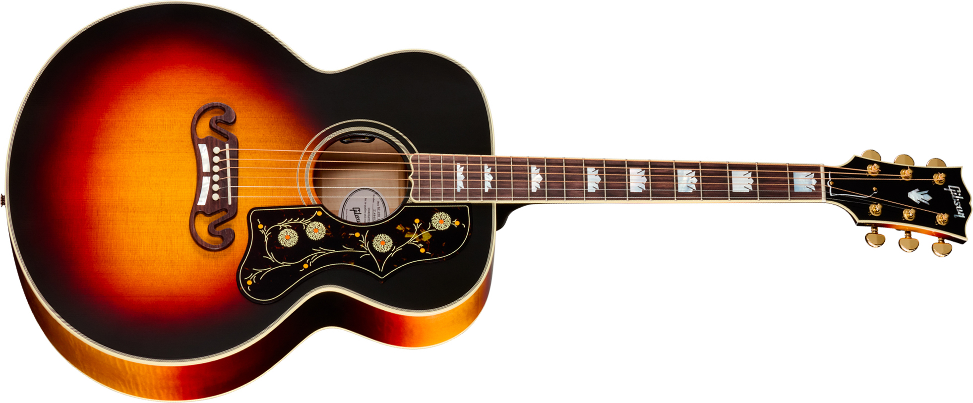 Gibson Sj200 Standard Maple (baggs Hifi Dna) Jumbo Epicea Erable Rw - Tri Burst - Folk gitaar - Main picture