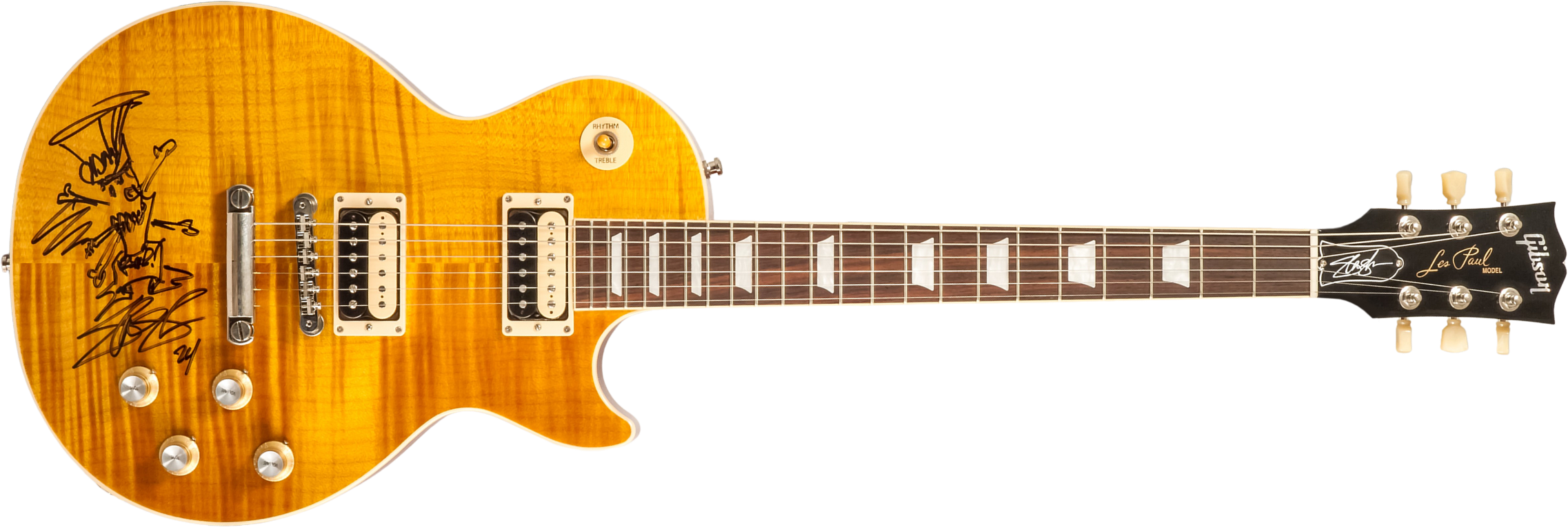 Gibson Slash Les Paul Standard 50's Signed Signature 2h Ht Rw #206630069 - Appetite Amber - Enkel gesneden elektrische gitaar - Main picture