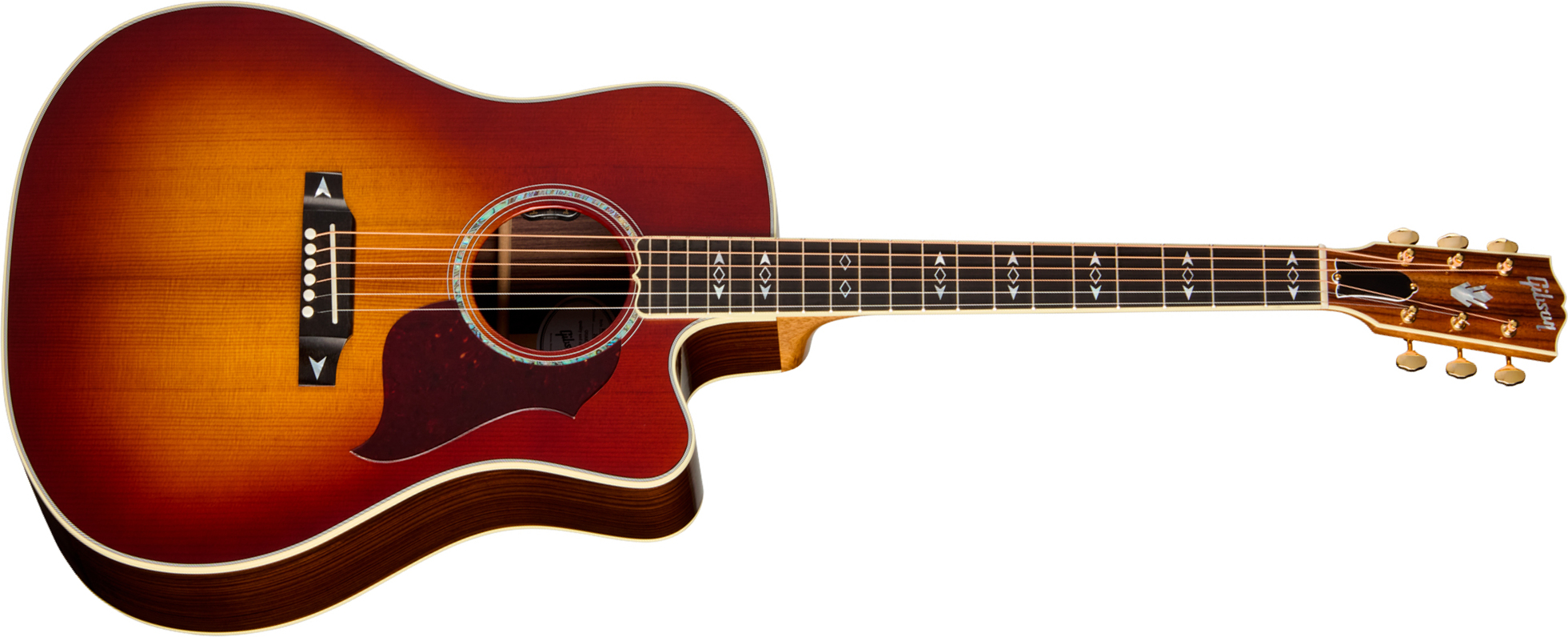 Gibson Songwriter Recording Artist (baggs Hifi Dna) Dreadnought Cw Epicea Palissandre Eb - Rosewood Burst - Folk gitaar - Main picture