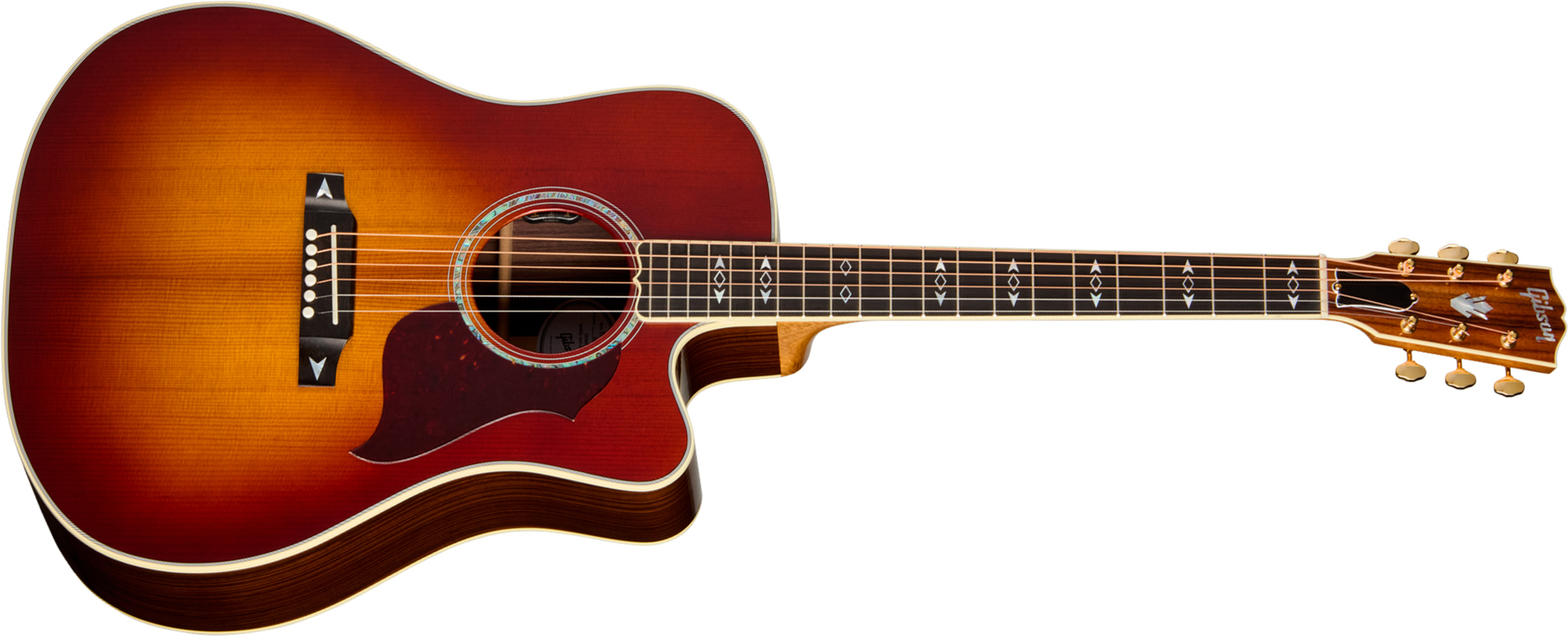 Gibson Songwriter Recording Artist Dreadnought Cw Epicea Palissandre Eb - Rosewood Burst - Folk gitaar - Main picture