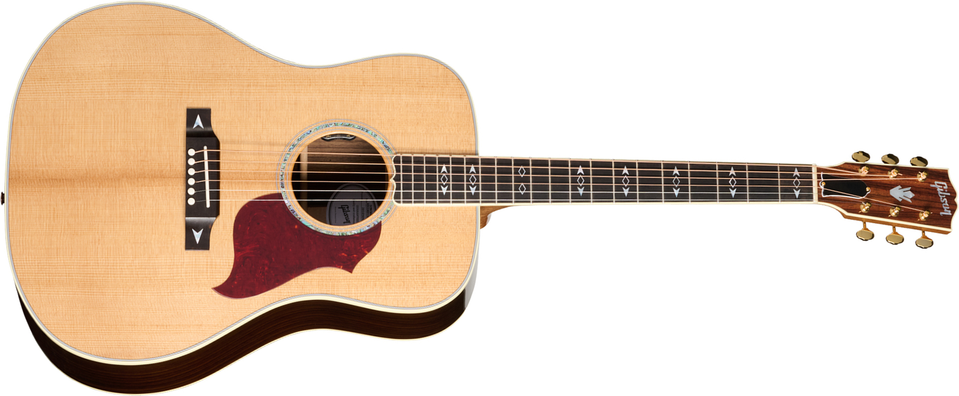 Gibson Songwriter Recording Artist Dreadnought Epicea Palissandre Rw - Antique Natural - Folk gitaar - Main picture