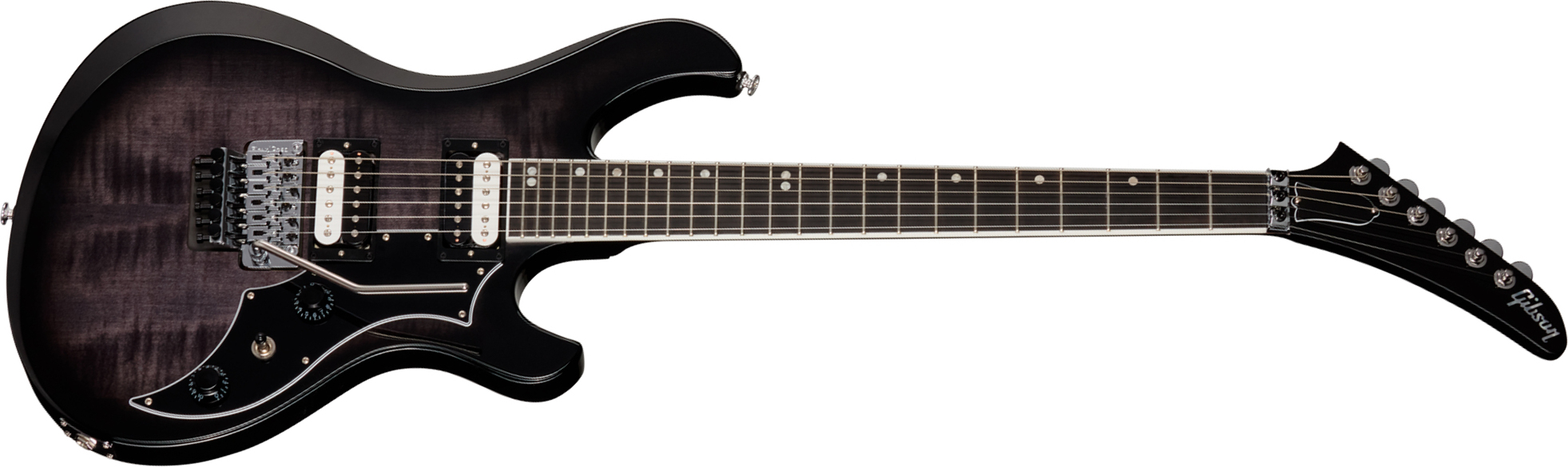 Gibson Victory Floyd Rose Usa 2h Fr Eb - Translucent Ebony Burst - Double cut gitaar - Main picture