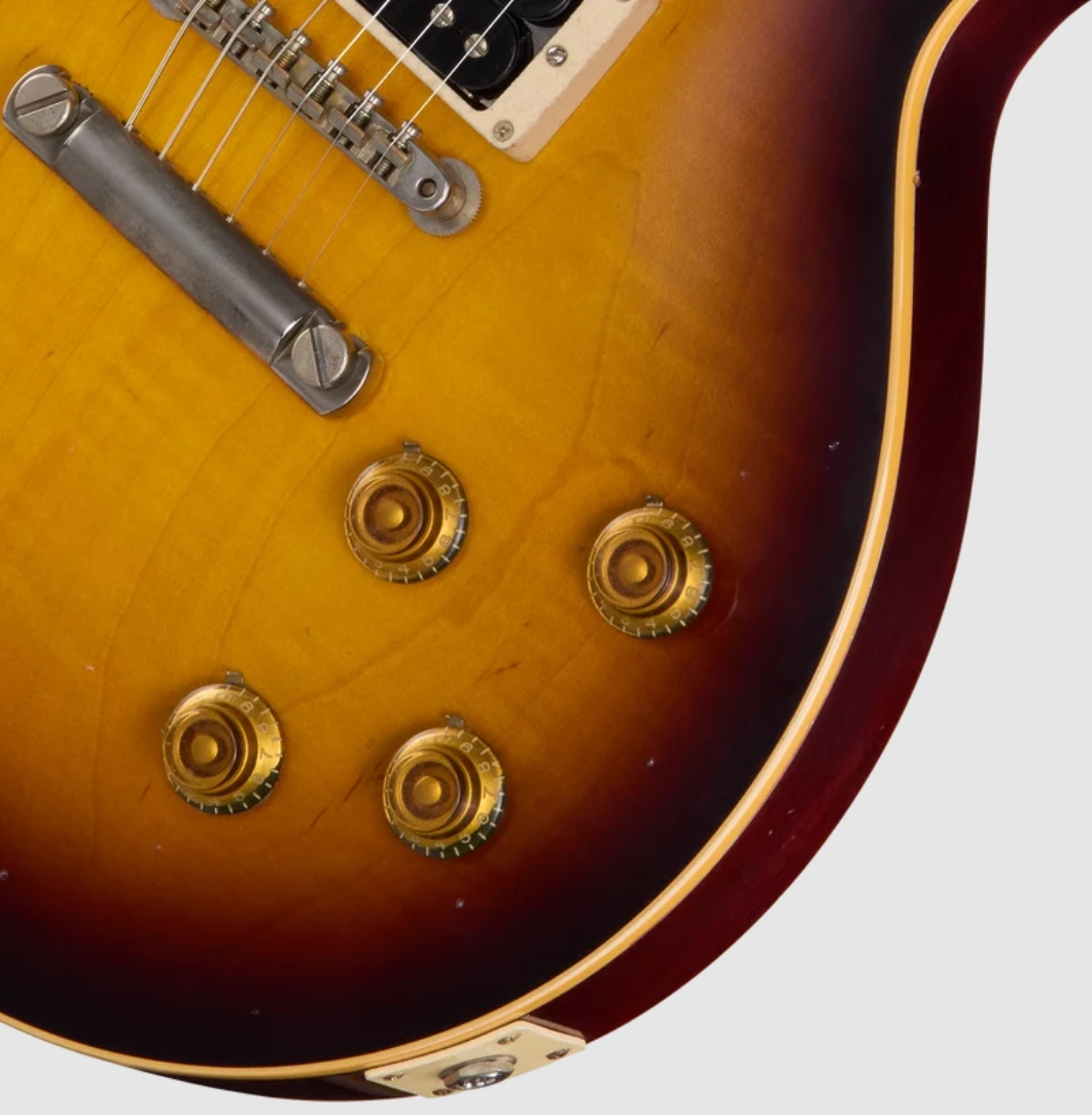 Gibson Custom Les Paul Standard 1958 Light Figured Maple Top Le Ltd 2h Ht Rw - Murphy Lab Heavy Aged Athens Burst - Single cut gitaar - Variation 3