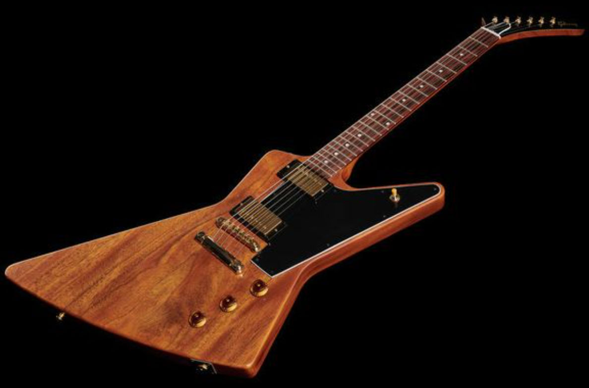 Gibson Custom Shop 1958 Explorer Mahogany Reissue 2h Ht Rw - Vos Walnut - Retro-rock elektrische gitaar - Variation 1