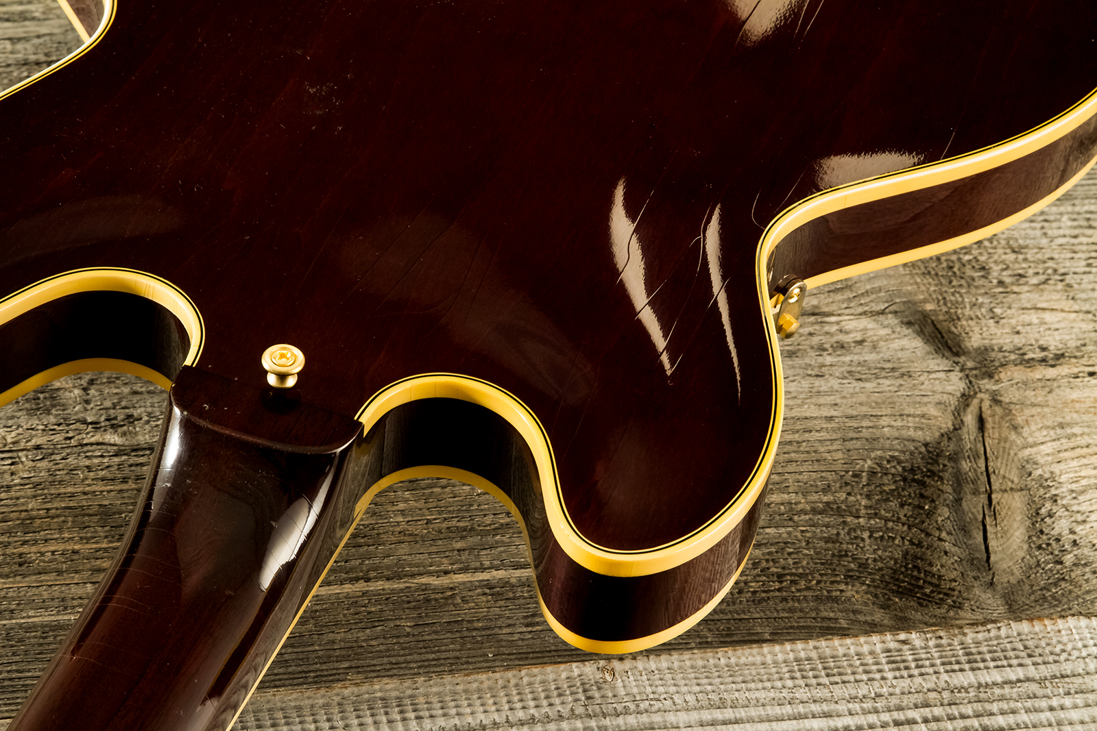 Gibson Custom Shop Bb King Es355 1974 Rumble In The Jungle 2h Trem Eb #bbes33505 - Murphy Lab Light Aged Walnut - Semi hollow elektriche gitaar - Vari