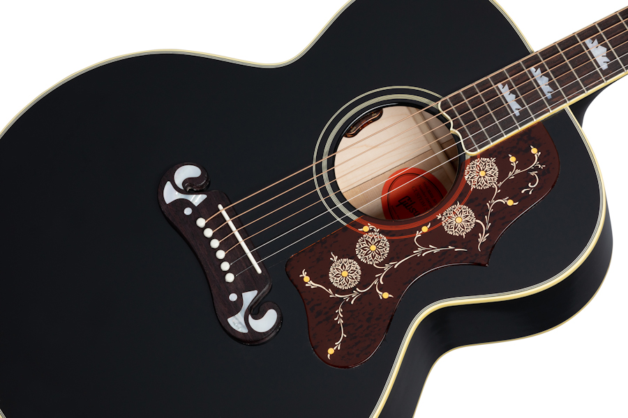 Gibson Custom Shop Elvis Presley Sj-200 Signature Jumbo Epicea Palissandre Rw - Ebony - Westerngitaar & electro - Variation 3