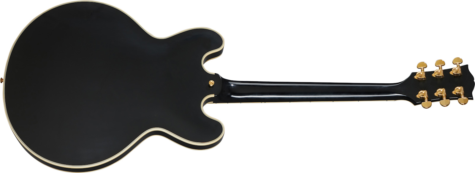 Gibson Custom Shop Es-355 1959 Reissue 2h Ht Eb - Ebony - Semi hollow elektriche gitaar - Variation 1