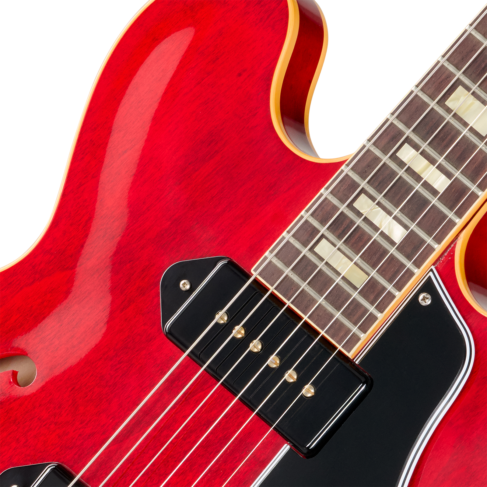 Gibson Custom Shop Es330 1962 Reissue Historic 2s P90 Ht Rw - Sixties Cherry - Semi hollow elektriche gitaar - Variation 2