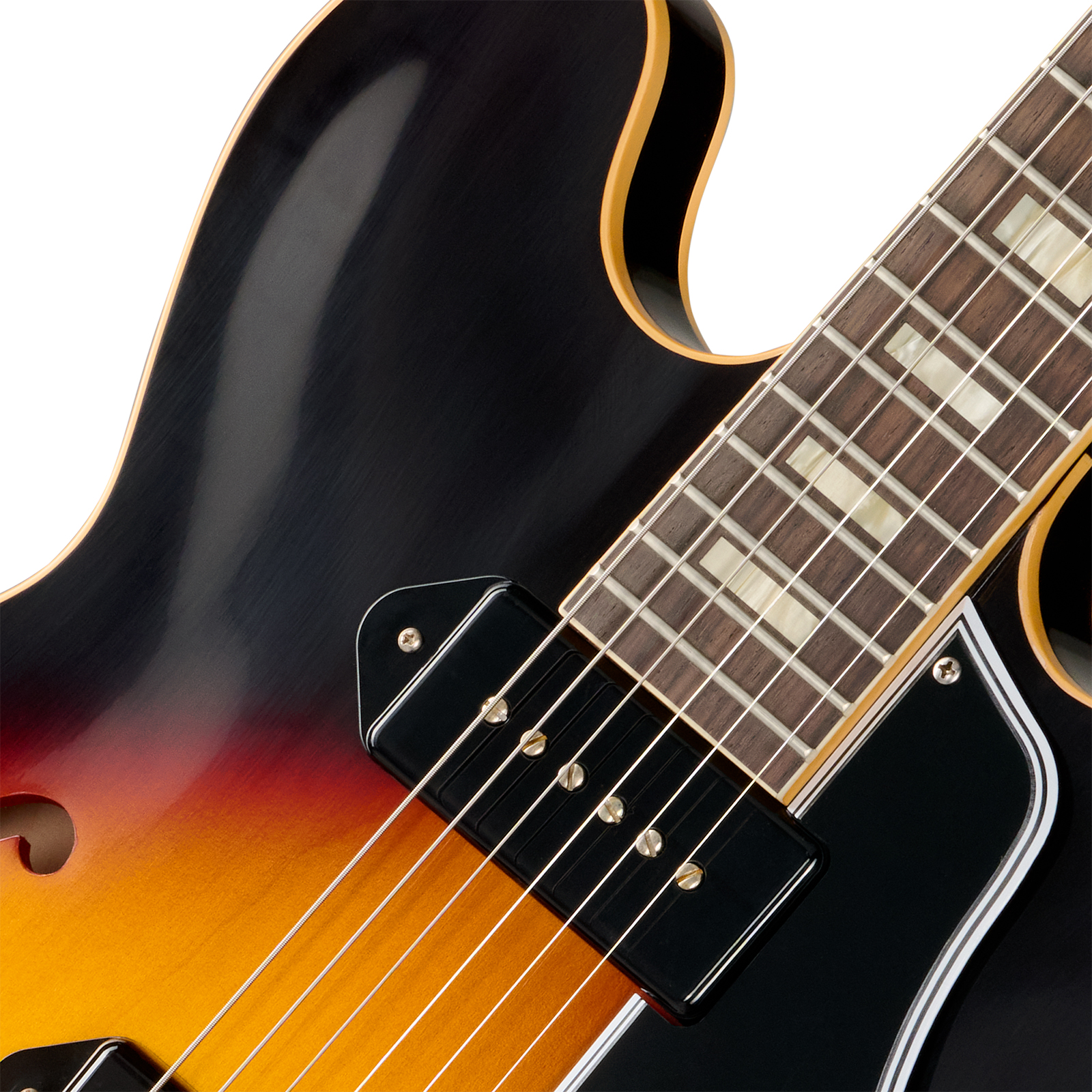 Gibson Custom Shop Es330 1962 Reissue Historic 2s P90 Ht Rw - Vintage Burst - Semi hollow elektriche gitaar - Variation 2