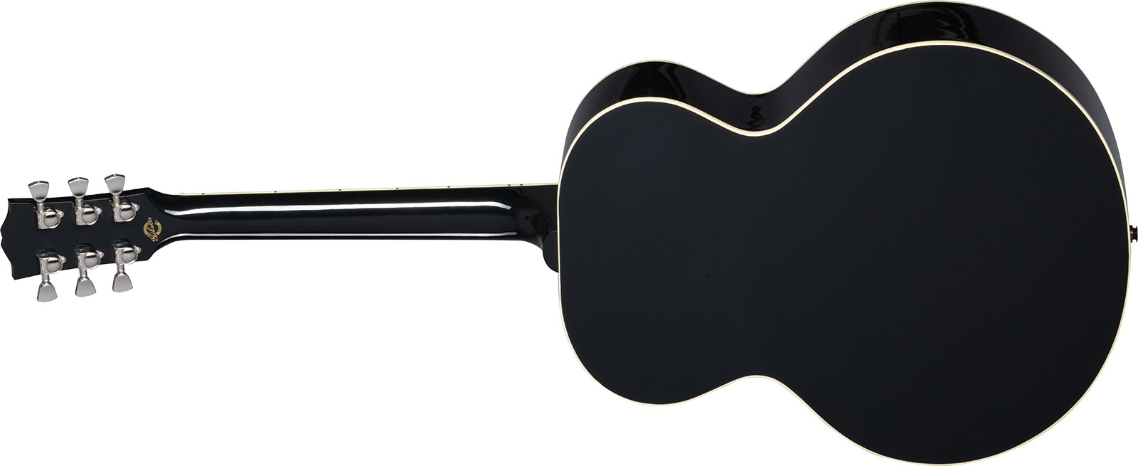Gibson Custom Shop Everly Brothers J-180 Signature Jumbo Epicea Erable Rw - Ebony - Elektro-akoestische gitaar - Variation 1