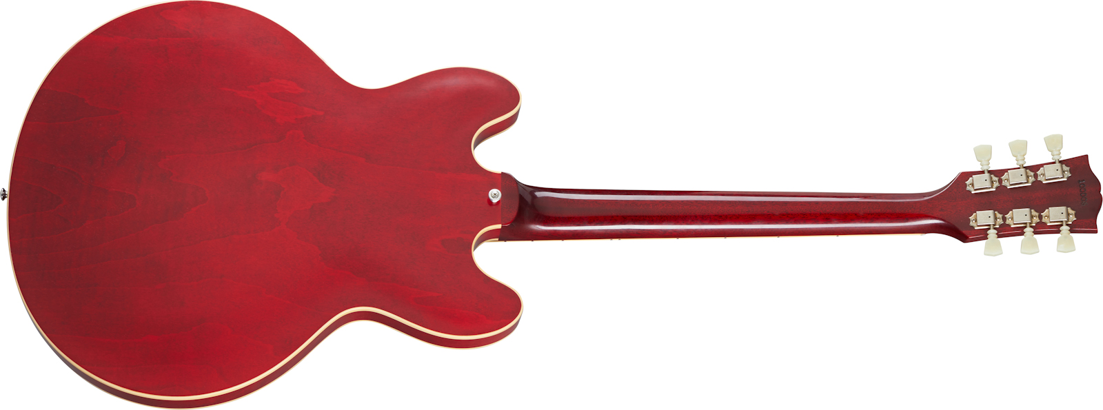 Gibson Custom Shop Historic Es-335 Reissue 1964 Lh Gaucher 2h Ht Rw - Vos Sixties Cherry - Linkshandige elektrische gitaar - Variation 1