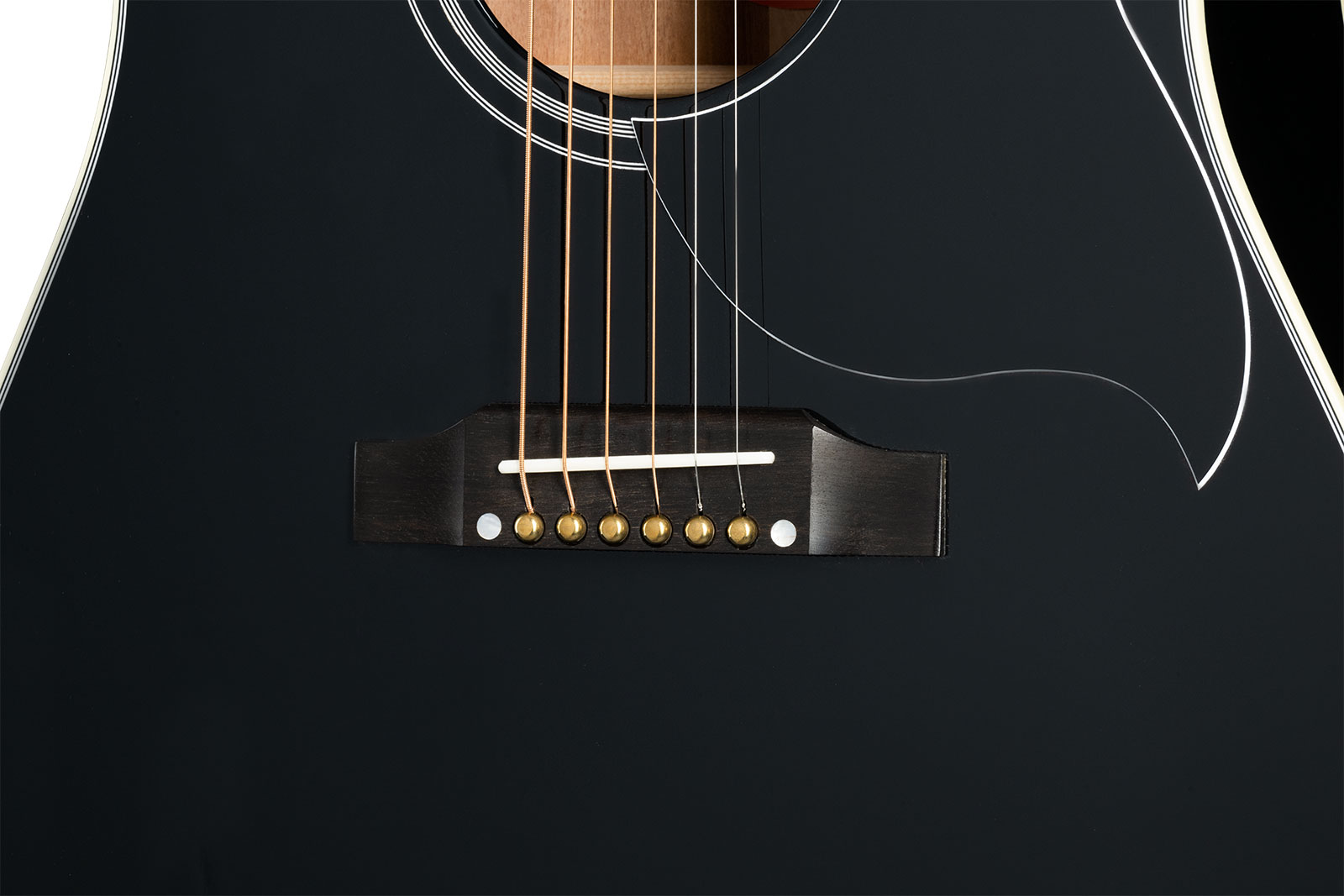 Gibson Custom Shop Hummingbird Custom Dreadnought Epicea Acajou Eb - Ebony - Elektro-akoestische gitaar - Variation 4