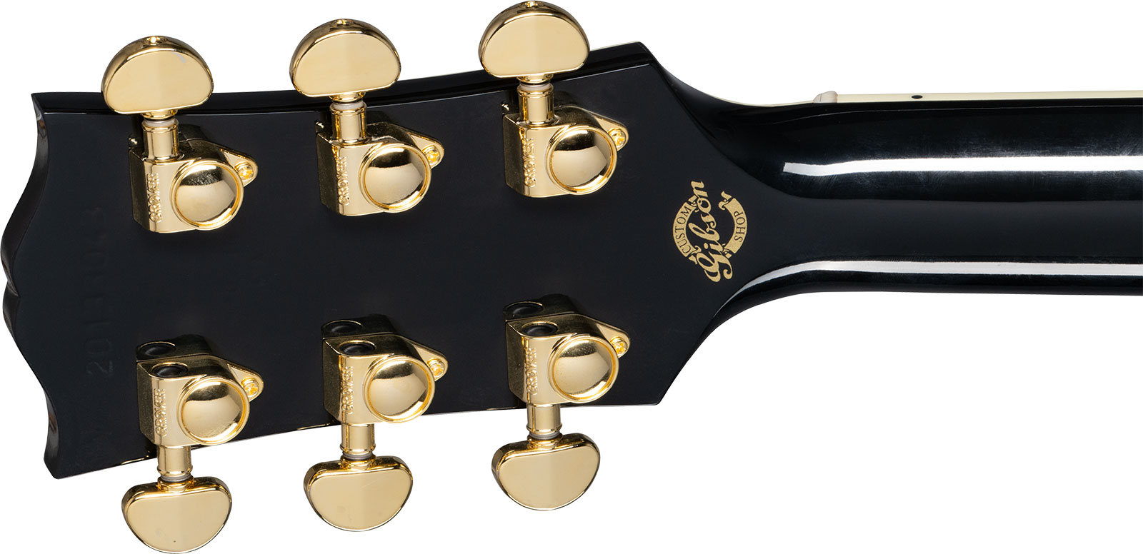 Gibson Custom Shop Hummingbird Custom Dreadnought Epicea Acajou Eb - Ebony - Elektro-akoestische gitaar - Variation 5