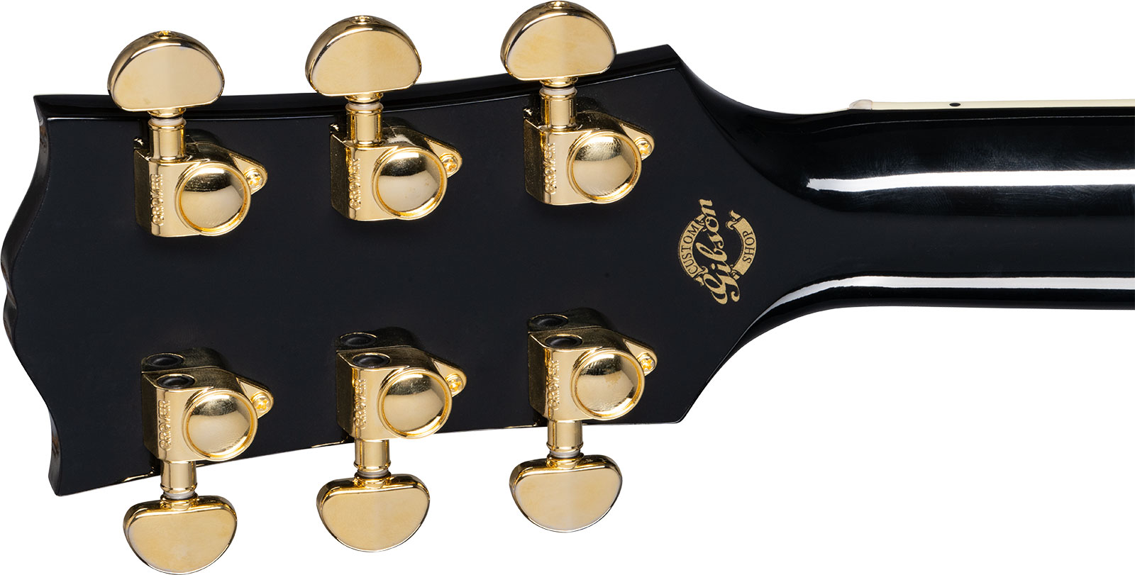 Gibson Custom Shop J-45 Custom Dreadnought Epicea Acajou Eb - Ebony - Westerngitaar & electro - Variation 4