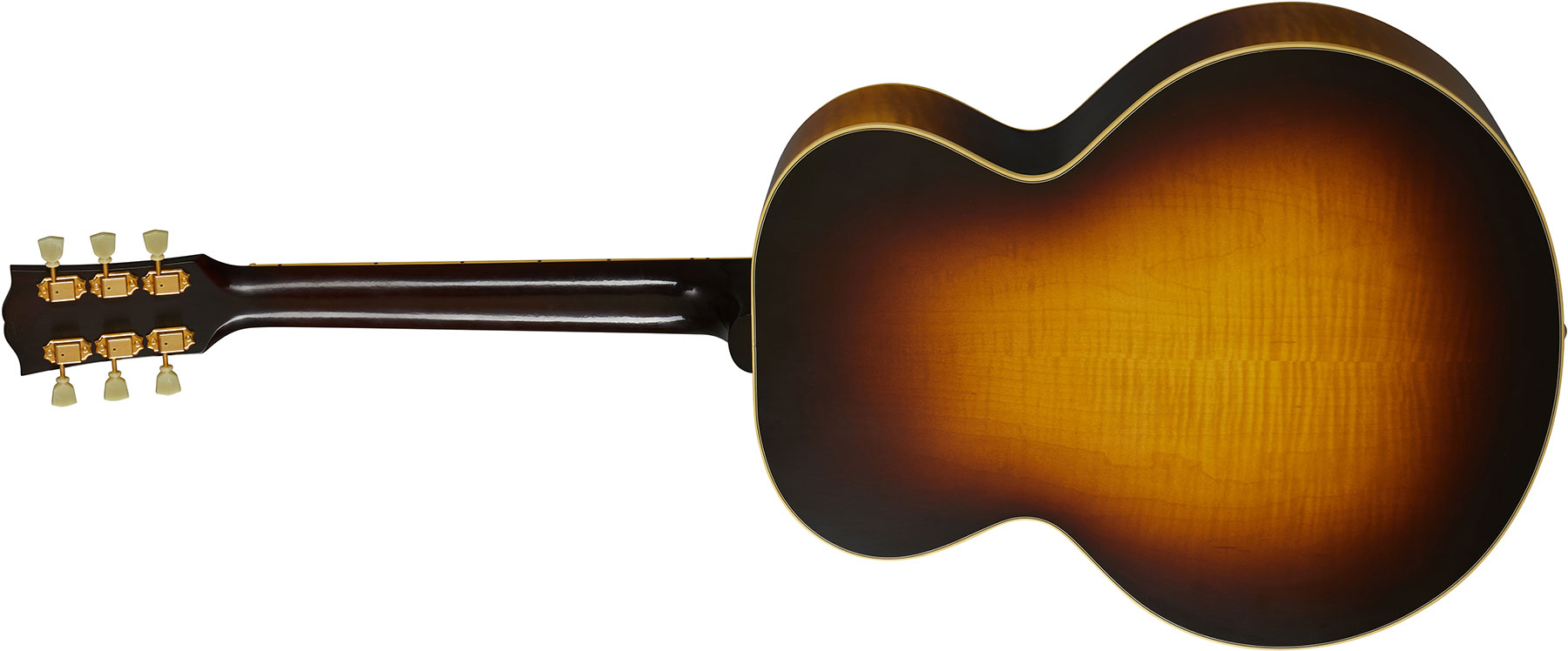 Gibson Custom Shop J185 1952 Historic Jumbo Epicea Erable Rw - Vos Vintage Sunburst - Volksgitaar - Variation 1