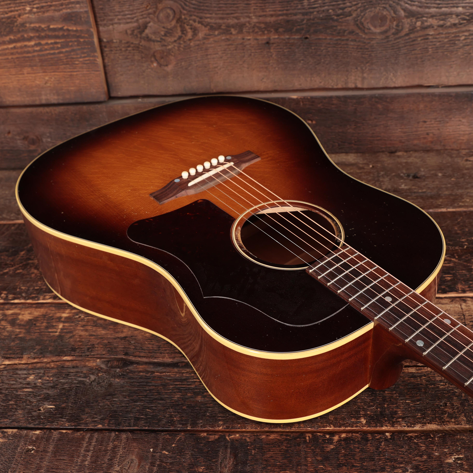 Gibson Custom Shop J45 1955 Dreadnought Epicea Acajou Rw - Murphy Lab Light Aged Vintage Sunburst - Folk gitaar - Variation 6