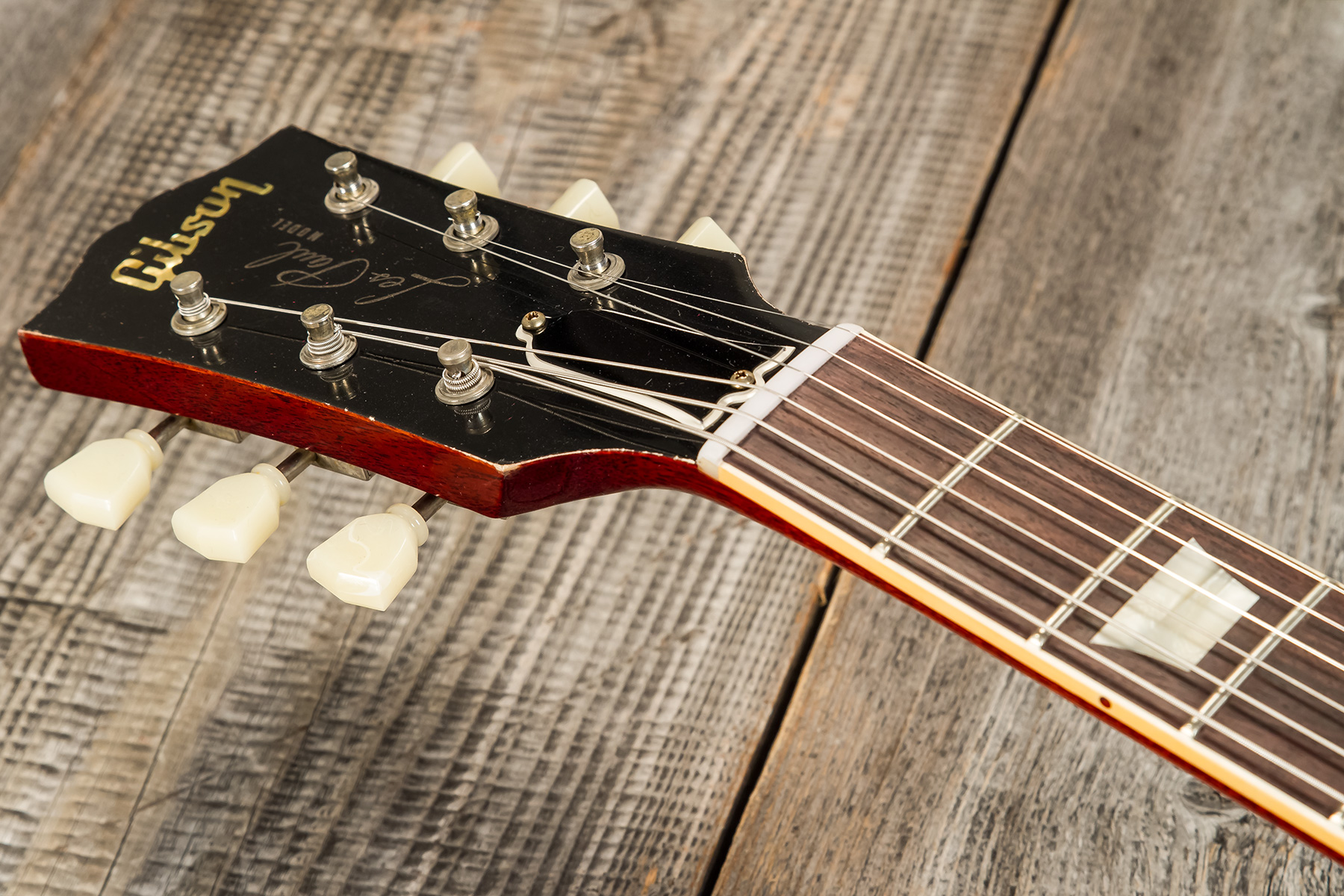 Gibson Custom Shop Jeff Beck Les Paul Standard 1959 Yardburst 2h Ht Rw #yb010 - Murphy Lab Aged Dark Cherry Sunburst - Enkel gesneden elektrische gita