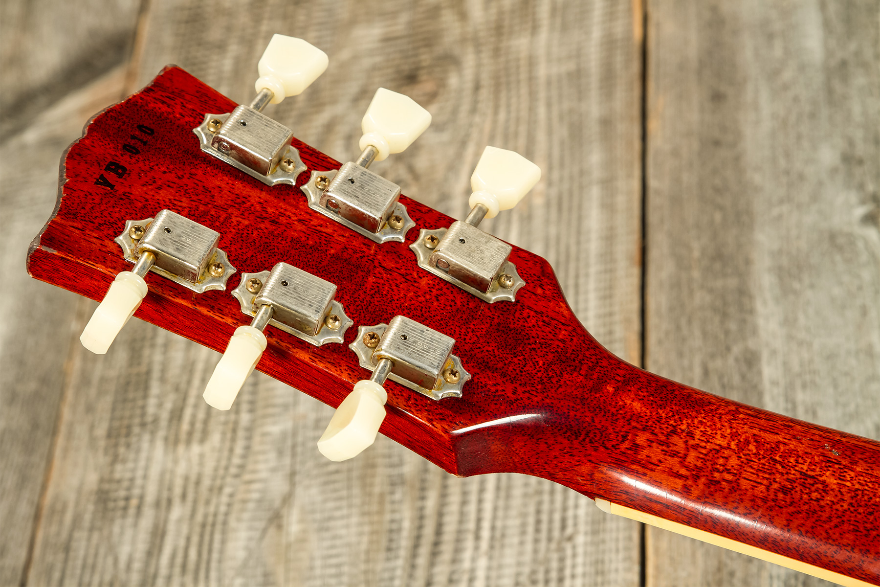 Gibson Custom Shop Jeff Beck Les Paul Standard 1959 Yardburst 2h Ht Rw #yb010 - Murphy Lab Aged Dark Cherry Sunburst - Enkel gesneden elektrische gita