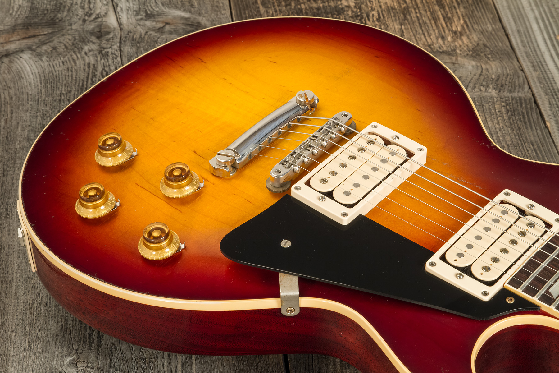 Gibson Custom Shop Jeff Beck Les Paul Standard 1959 Yardburst 2h Ht Rw #yb023 - Murphy Lab Aged Dark Cherry Sunburst - Enkel gesneden elektrische gita