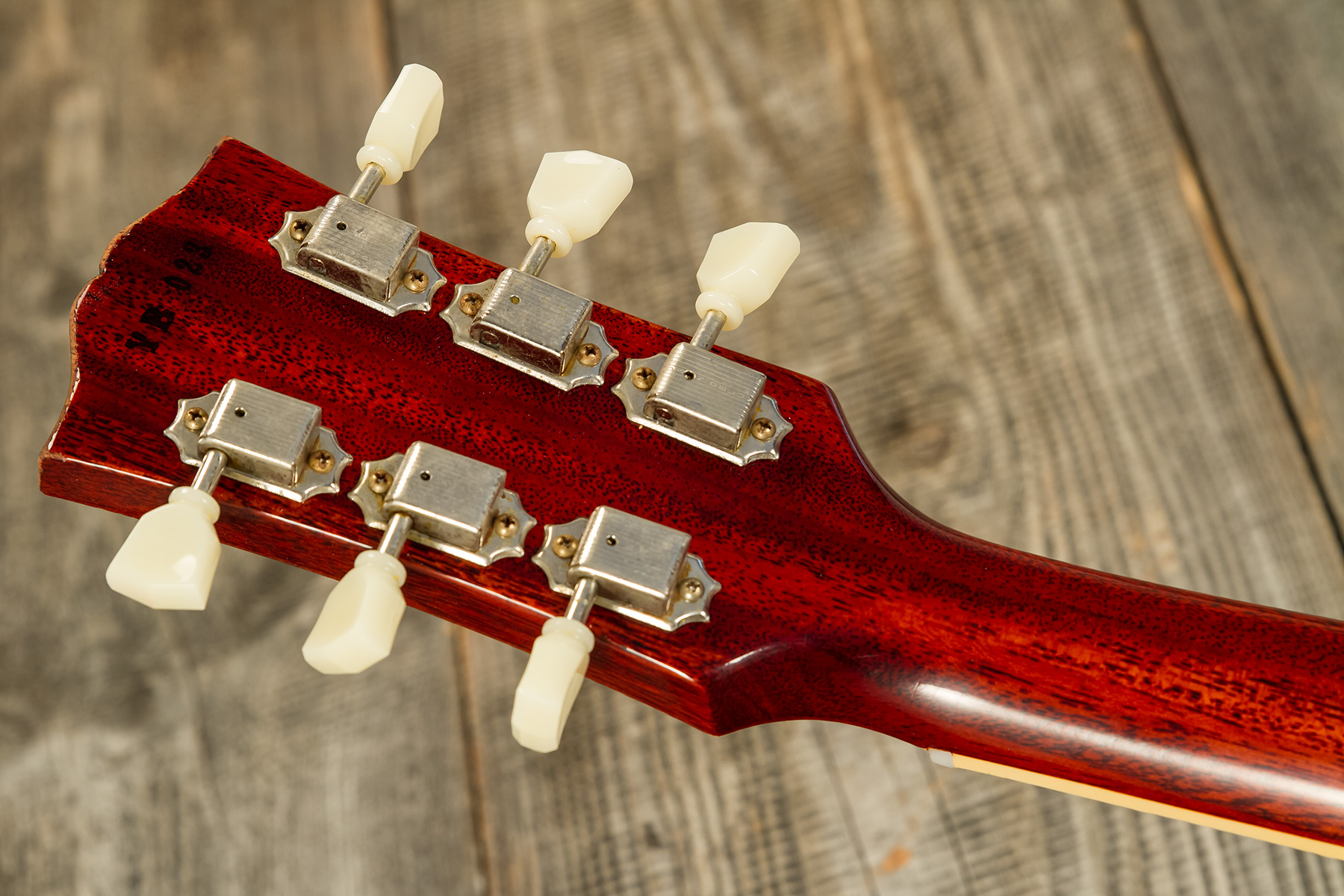 Gibson Custom Shop Jeff Beck Les Paul Standard 1959 Yardburst 2h Ht Rw #yb023 - Murphy Lab Aged Dark Cherry Sunburst - Enkel gesneden elektrische gita