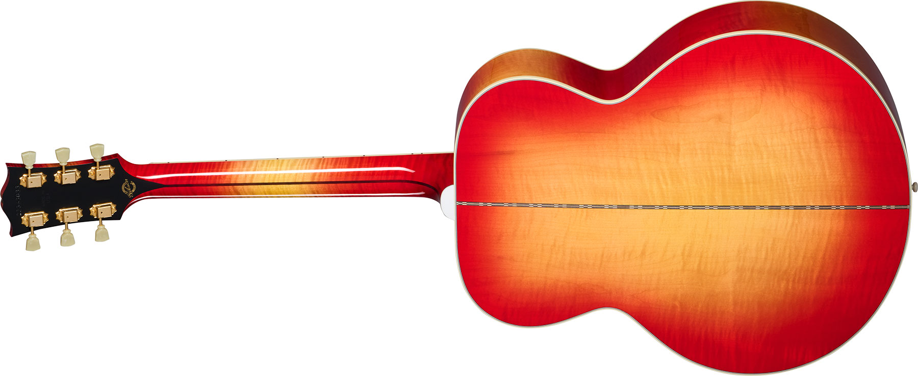 Gibson Custom Shop Johnny Cash Sj200 Tout Erable Rw - Vintage Cherry Sunburst - Volksgitaar - Variation 1