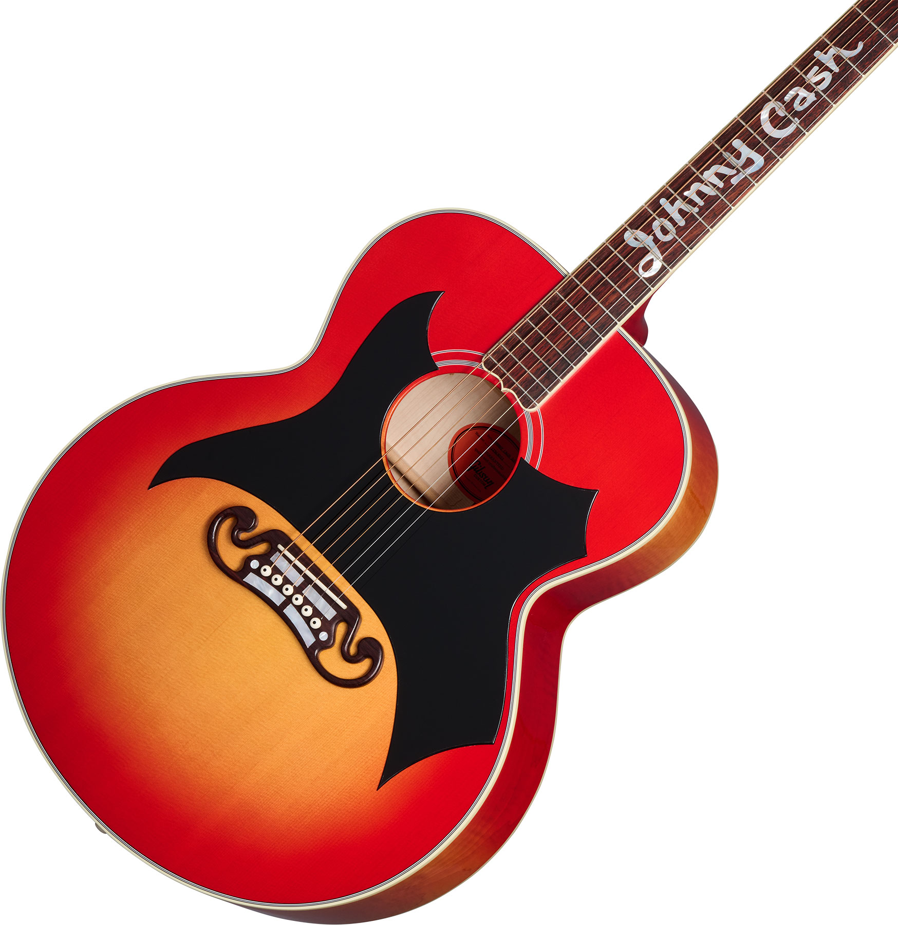 Gibson Custom Shop Johnny Cash Sj200 Tout Erable Rw - Vintage Cherry Sunburst - Volksgitaar - Variation 3